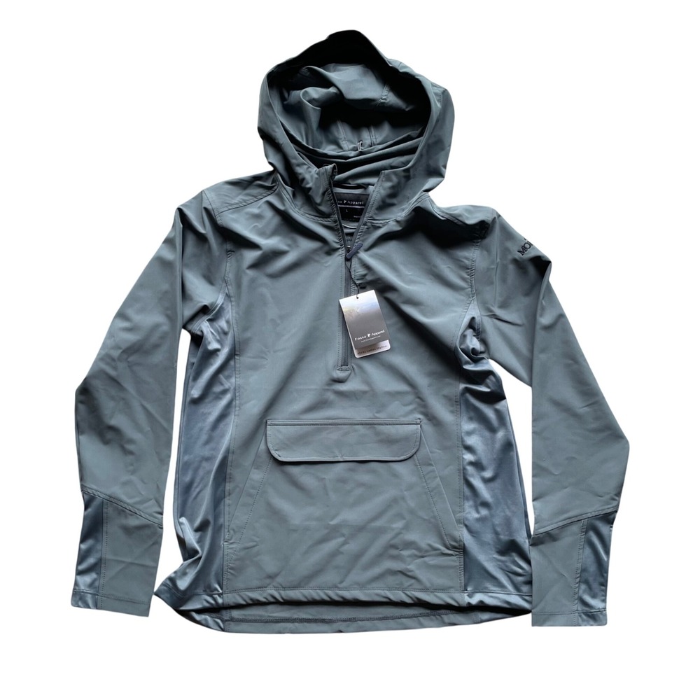 Fossa Apparel Mohawk Womens Pullover Hoodie Soft Shell Water‎ Wind Resistant L